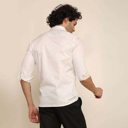 420 Herb Fusion Giza Satin Shirt for Men which is made up of giza satin and has weed leaf design. Perfect designer white custom shirt for all casual occasions.