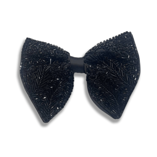 Embellished Black Bowtie for Men