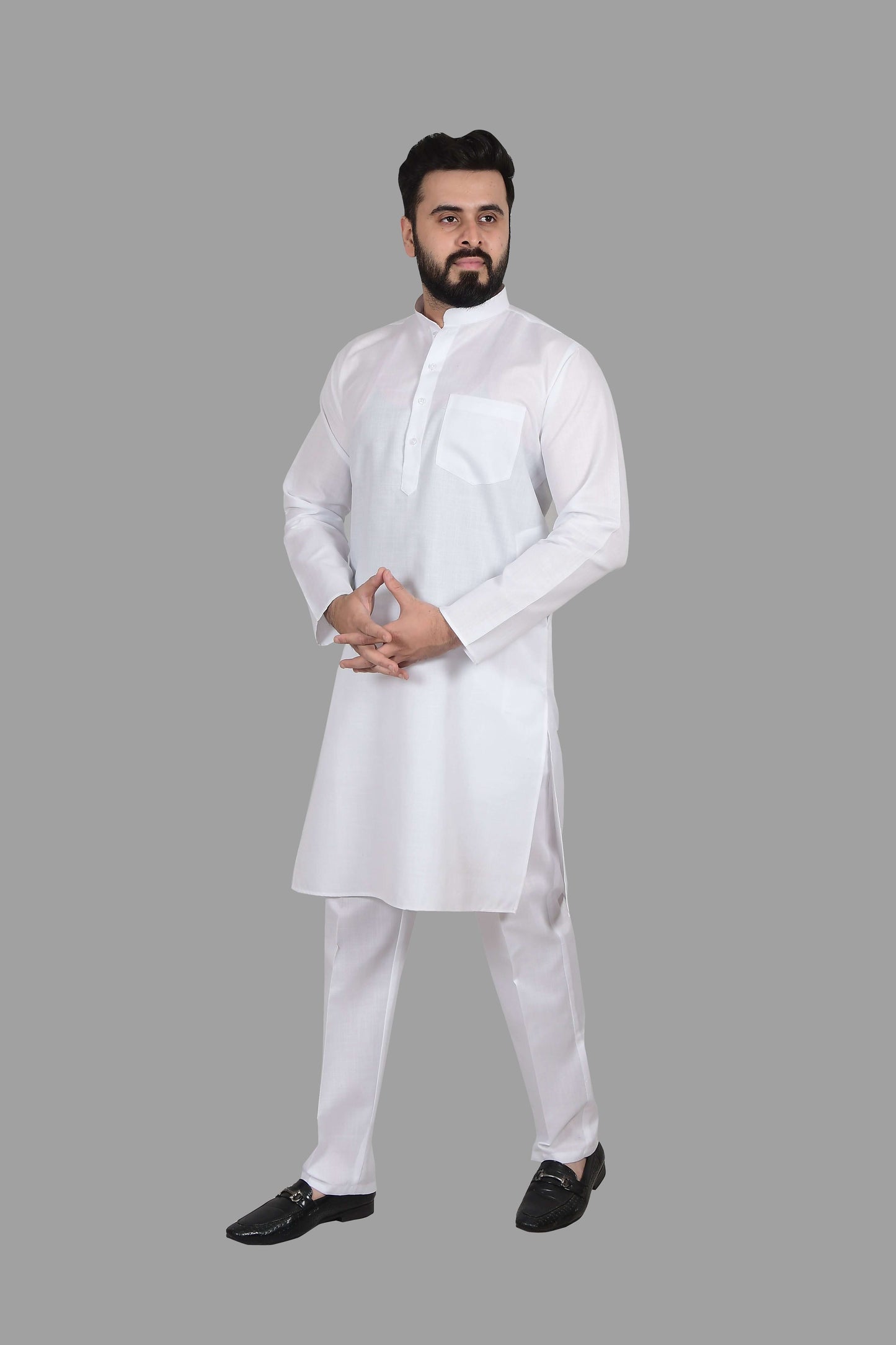 White Cotton Kurta for Men, perfect for election campaign, weddings, festivals, casual outings or even dailywear. Shop this cotton kurta for men on Crease India Website.