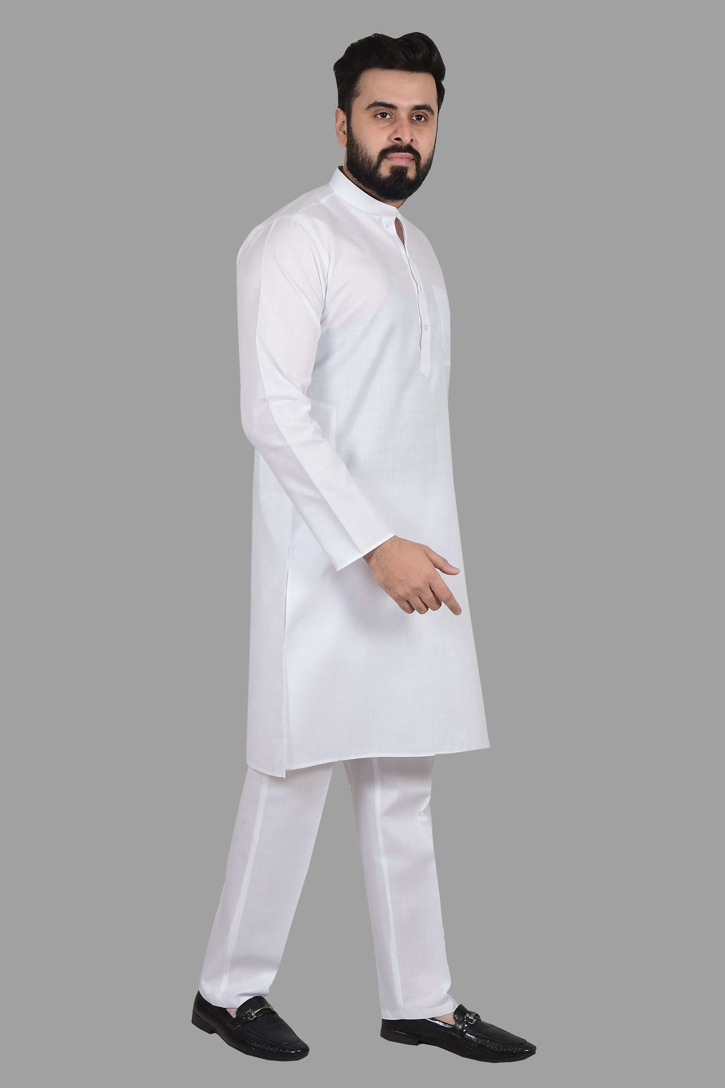 White Cotton Kurta for Men, perfect for election campaign, weddings, festivals, casual outings or even dailywear. Shop this cotton kurta for men on Crease India Website.