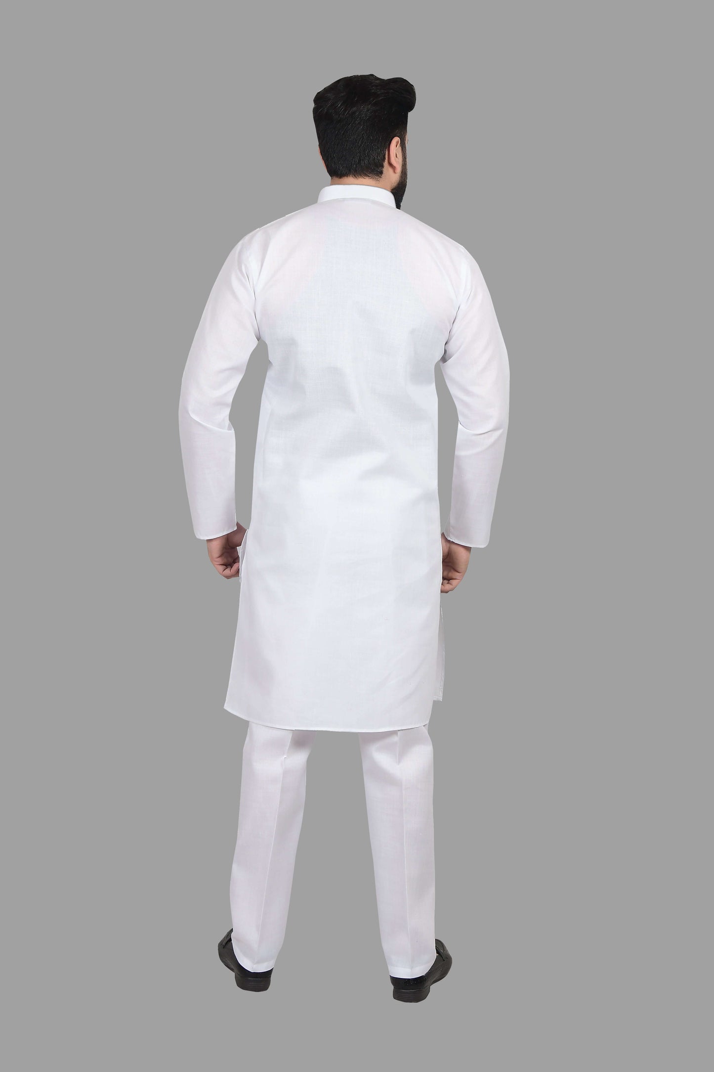 White Cotton Kurta for Men, perfect for election campaign, weddings, festivals, casual outings or even dailywear. Shop this cotton kurta for men on Crease India Website.