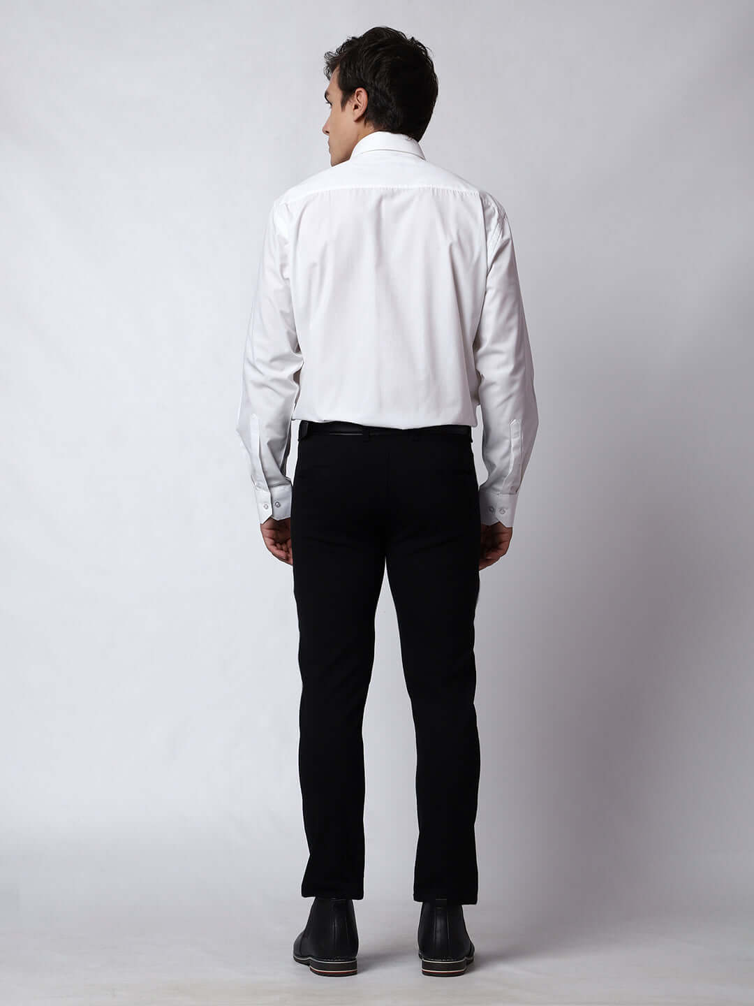 Plain Cotton White Shirt for Men, perfect for daily office wear, business meetings, formal events, & even semi-formal events. Shop this plain white cotton shirt for men on Crease India Website.